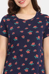 Rosaline Bloom Fest Knit Cotton Top (Pack of 2) - Blue Pink — thumbnail 11